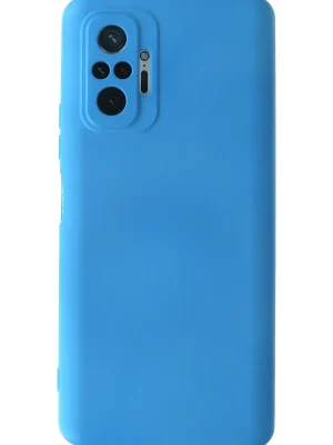 Newface Xiaomi Redmi Note 10 Pro Kılıf Nano içi Kadife Silikon - Mavi