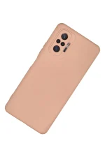 Newface Xiaomi Redmi Note 10 Pro Kılıf Nano içi Kadife Silikon - Pudra - Görsel 2