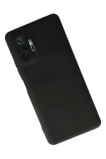 Newface Xiaomi Redmi Note 10 Pro Kılıf Nano içi Kadife Silikon - Siyah - Görsel 3