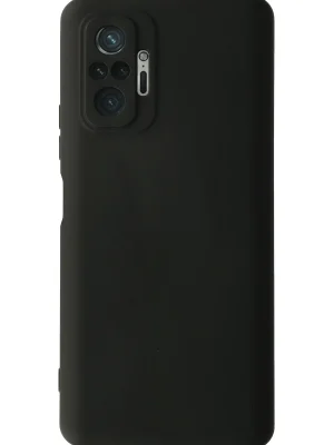 Newface Xiaomi Redmi Note 10 Pro Kılıf Nano içi Kadife Silikon - Siyah