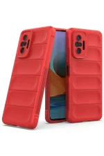 Newface Xiaomi Redmi Note 10 Pro Kılıf Optimum Silikon - Kırmızı - Görsel 2