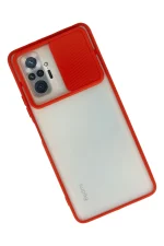 Newface Xiaomi Redmi Note 10 Pro Kılıf Palm Buzlu Kamera Sürgülü Silikon - Kırmızı - Görsel 2