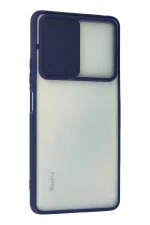 Newface Xiaomi Redmi Note 10 Pro Kılıf Palm Buzlu Kamera Sürgülü Silikon - Lacivert - Görsel 3