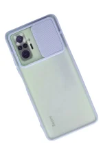 Newface Xiaomi Redmi Note 10 Pro Kılıf Palm Buzlu Kamera Sürgülü Silikon - Lila - Görsel 2