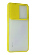 Newface Xiaomi Redmi Note 10 Pro Kılıf Palm Buzlu Kamera Sürgülü Silikon - Sarı - Görsel 3