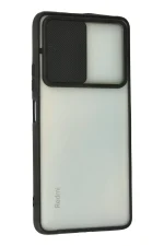 Newface Xiaomi Redmi Note 10 Pro Kılıf Palm Buzlu Kamera Sürgülü Silikon - Siyah - Görsel 3