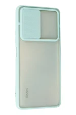 Newface Xiaomi Redmi Note 10 Pro Kılıf Palm Buzlu Kamera Sürgülü Silikon - Turkuaz - Görsel 3