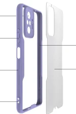 Newface Xiaomi Redmi Note 10 Pro Kılıf Platin Silikon - Lacivert - Görsel 2