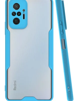 Newface Xiaomi Redmi Note 10 Pro Kılıf Platin Silikon - Mavi