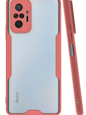 Newface Xiaomi Redmi Note 10 Pro Kılıf Platin Silikon - Pembe