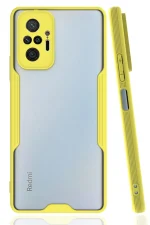Newface Xiaomi Redmi Note 10 Pro Kılıf Platin Silikon - Sarı