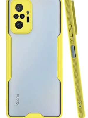 Newface Xiaomi Redmi Note 10 Pro Kılıf Platin Silikon - Sarı