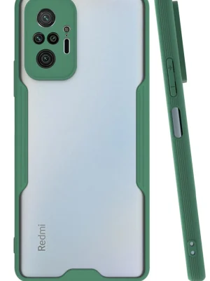 Newface Xiaomi Redmi Note 10 Pro Kılıf Platin Silikon - Yeşil
