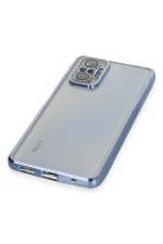 Newface Xiaomi Redmi Note 10 Pro Kılıf Razer Lensli Silikon - Açık Mavi - Görsel 4