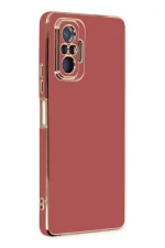 Newface Xiaomi Redmi Note 10 Pro Kılıf Volet Silikon - Kırmızı