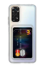 Newface Xiaomi Redmi Note 11 Kılıf Kart Şeffaf Silikon - Şeffaf
