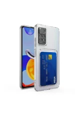 Newface Xiaomi Redmi Note 11 Kılıf Kart Şeffaf Silikon - Şeffaf - Görsel 6