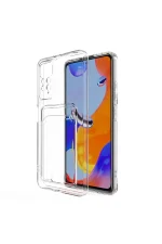 Newface Xiaomi Redmi Note 11 Kılıf Kart Şeffaf Silikon - Şeffaf - Görsel 7