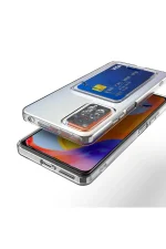 Newface Xiaomi Redmi Note 11 Kılıf Kart Şeffaf Silikon - Şeffaf - Görsel 10