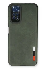 Newface Xiaomi Redmi Note 11 Kılıf Loop Deri Silikon - Yeşil