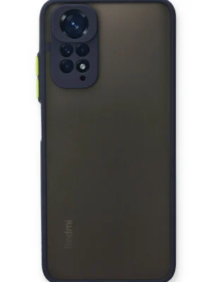 Newface Xiaomi Redmi Note 11 Kılıf Montreal Silikon Kapak - Lacivert