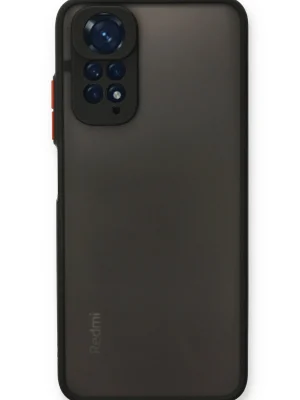 Newface Xiaomi Redmi Note 11 Kılıf Montreal Silikon Kapak - Siyah