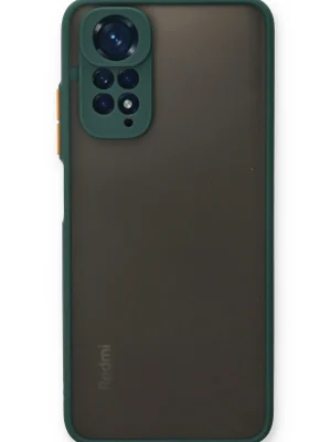 Newface Xiaomi Redmi Note 11 Kılıf Montreal Silikon Kapak - Yeşil