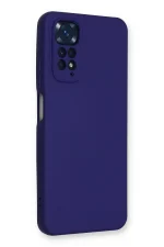 Newface Xiaomi Redmi Note 11 Kılıf Nano içi Kadife Silikon - Mor - Görsel 2