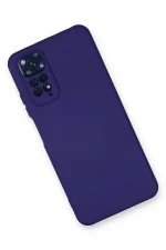 Newface Xiaomi Redmi Note 11 Kılıf Nano içi Kadife Silikon - Mor - Görsel 3