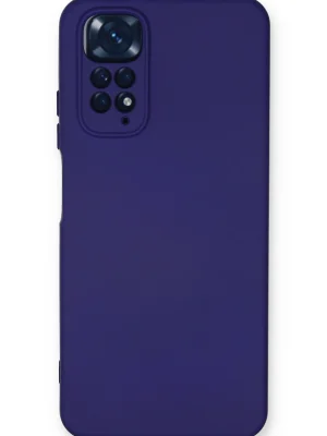 Newface Xiaomi Redmi Note 11 Kılıf Nano içi Kadife Silikon - Mor