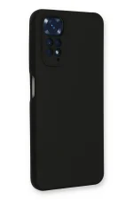 Newface Xiaomi Redmi Note 11 Kılıf Nano içi Kadife Silikon - Siyah - Görsel 2