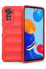 Newface Xiaomi Redmi Note 11 Kılıf Optimum Silikon - Kırmızı