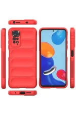 Newface Xiaomi Redmi Note 11 Kılıf Optimum Silikon - Kırmızı - Görsel 3