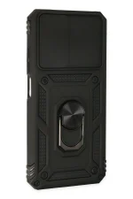 Newface Xiaomi Redmi Note 11 Kılıf Pars Lens Yüzüklü Silikon - Siyah - Görsel 3