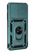 Newface Xiaomi Redmi Note 11 Kılıf Pars Lens Yüzüklü Silikon - Yeşil - Görsel 2