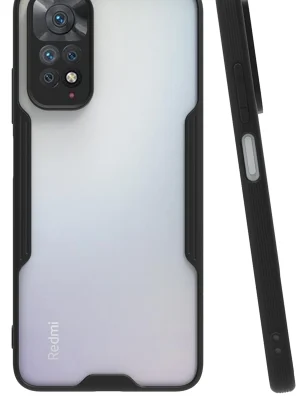 Newface Xiaomi Redmi Note 11 Kılıf Platin Silikon - Siyah