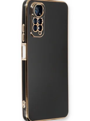 Newface Xiaomi Redmi Note 11 Kılıf Volet Silikon - Siyah