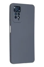 Newface Xiaomi Redmi Note 11 Pro Kılıf Nano içi Kadife Silikon - Gri - Görsel 3