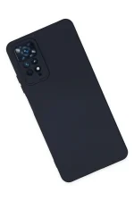 Newface Xiaomi Redmi Note 11 Pro Kılıf Nano içi Kadife Silikon - Lacivert - Görsel 2
