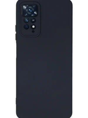 Newface Xiaomi Redmi Note 11 Pro Kılıf Nano içi Kadife Silikon - Lacivert