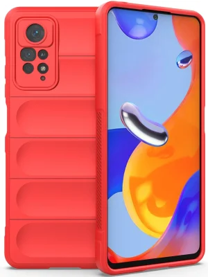 Newface Xiaomi Redmi Note 11 Pro Kılıf Optimum Silikon - Kırmızı