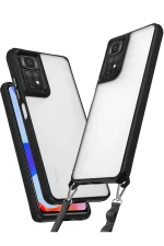 Newface Xiaomi Redmi Note 11 Pro Kılıf Penta Silikon Kılıf - Siyah