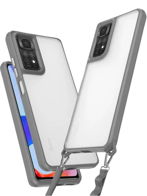 Newface Xiaomi Redmi Note 11 Pro Kılıf Penta Silikon Kılıf - Titan Gri