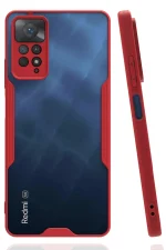 Newface Xiaomi Redmi Note 11 Pro Kılıf Platin Silikon - Kırmızı