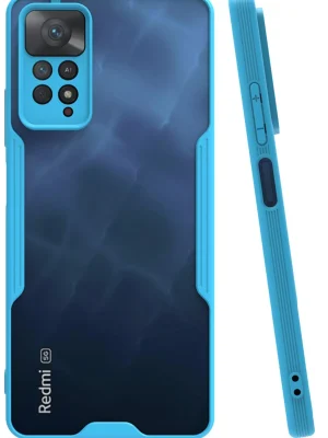 Newface Xiaomi Redmi Note 11 Pro Kılıf Platin Silikon - Mavi