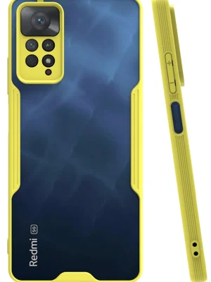 Newface Xiaomi Redmi Note 11 Pro Kılıf Platin Silikon - Sarı