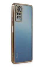 Newface Xiaomi Redmi Note 11 Pro Kılıf Razer Lensli Silikon - Gold - Görsel 2
