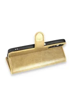 Newface Xiaomi Redmi Note 11 Pro Kılıf Trend S Plus Kapaklı Kılıf - Gold - Görsel 4