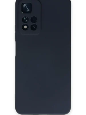 Newface Xiaomi Redmi Note 11 Pro Plus 5G Kılıf Nano içi Kadife Silikon - Lacivert