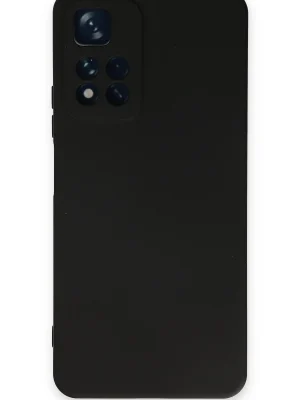 Newface Xiaomi Redmi Note 11 Pro Plus 5G Kılıf Nano içi Kadife Silikon - Siyah